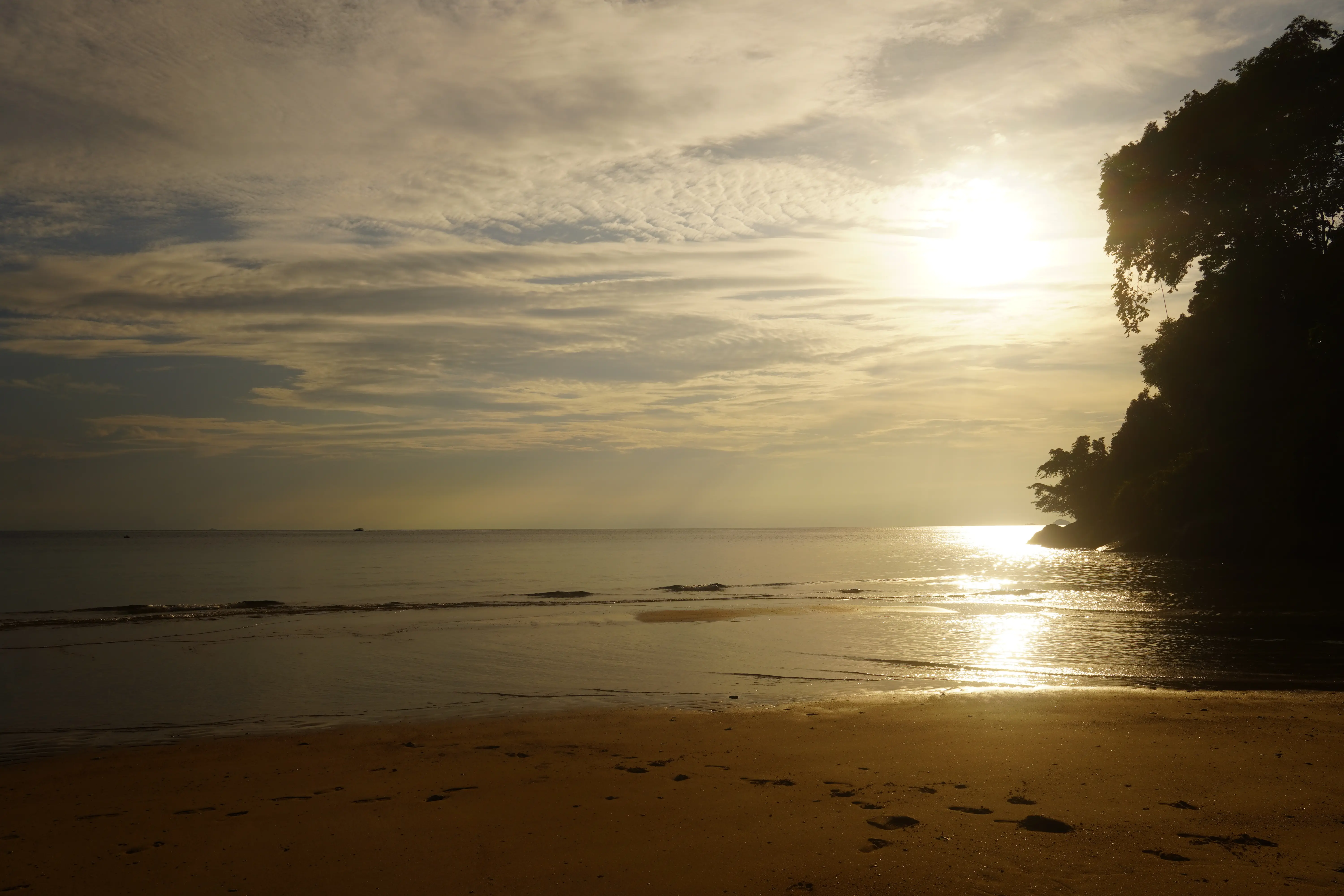 A beautiful sunset over the ocean